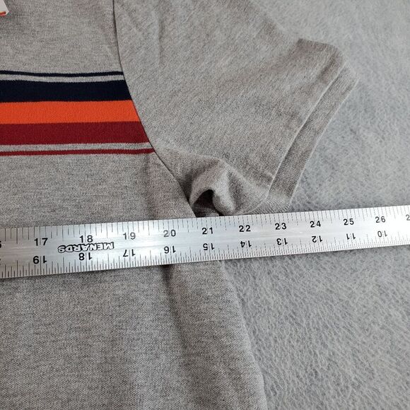 Old Navy Golf Polo Shirt Mens XL Gray Chest Stripes Built-in Flex Slit Collared - Picture 3 of 10
